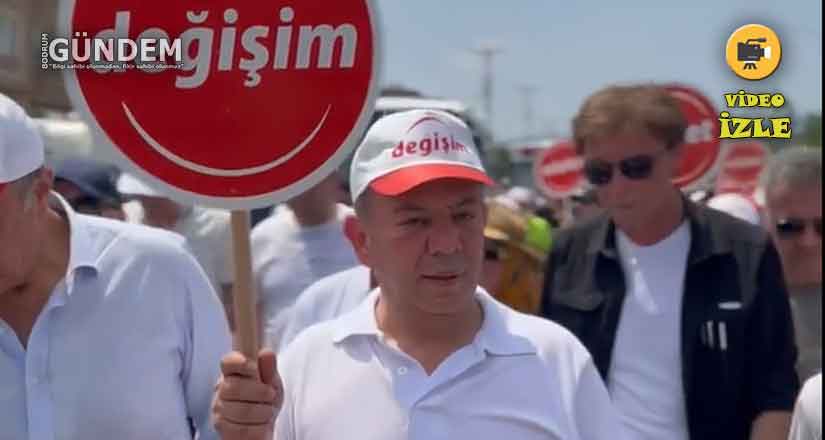 Tanju Özcan Değişim ve Adalet yürüyüşüne başladı