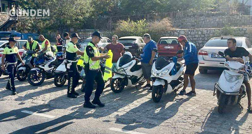 28 Motorsiklet trafikten men edildi 