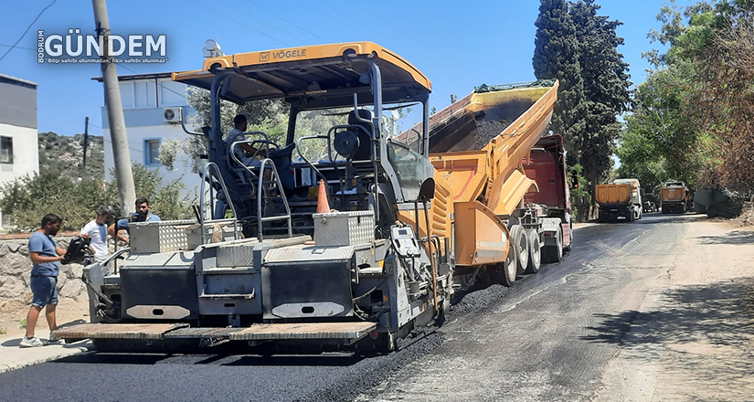 Turgutreis’te Sıcak Asfalt Çalışması Başladı