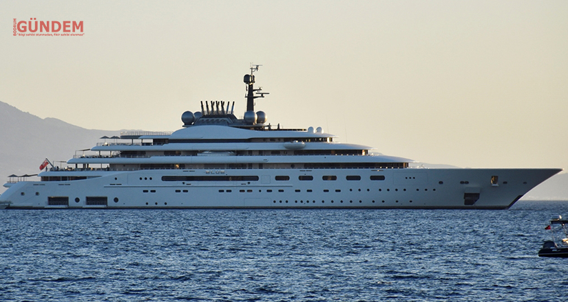 Lüks mega yat “Blue” Bodrum’da demirledi