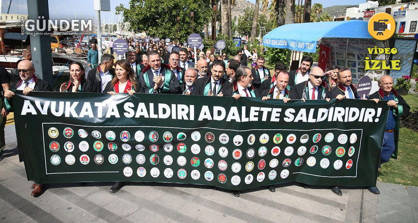 Avukatlara yönelik saldırılar yürüyüş ve basın açıklamasıyla protesto edildi