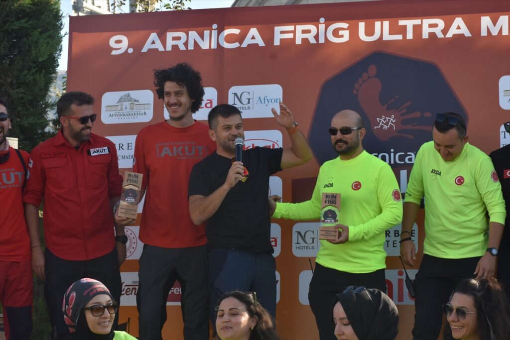 Afyonkarahisar'da düzenlenen Arnica 9. Frig Ultra Maratonu tamamlandı