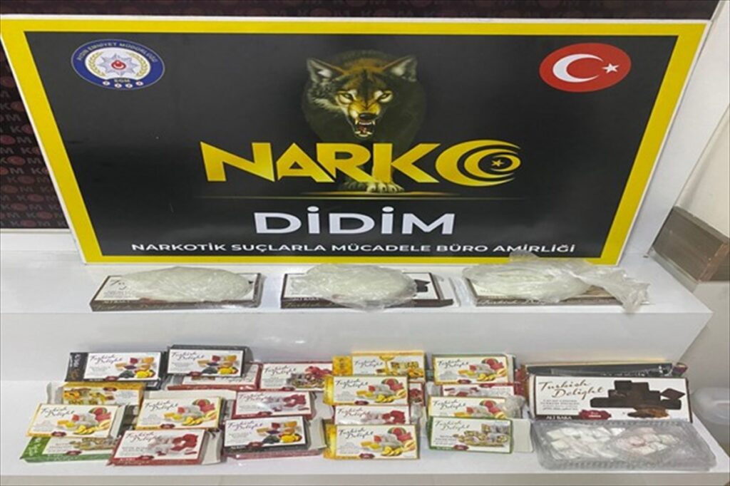 Aydın'da lokum paketlerine gizlenmiş uyuşturucu ele geçirildi