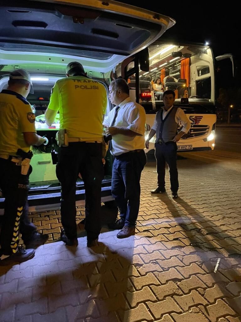 Aydın'da otobüs denetim noktası oluşturuldu
