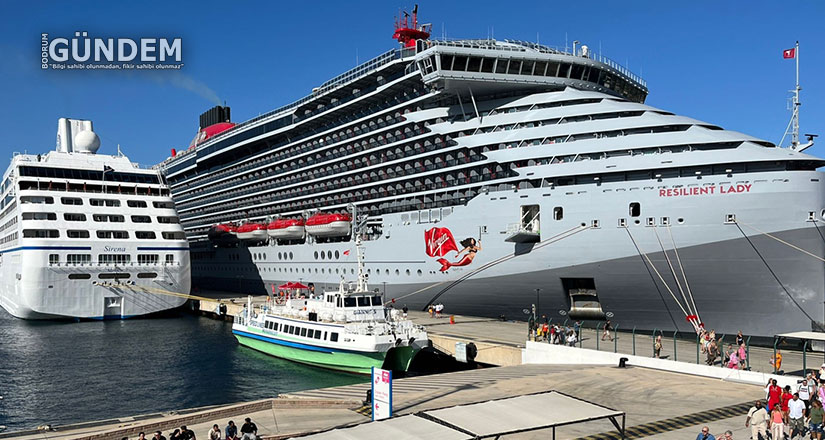 iki kruvaziyerle 2741 turisti geldi