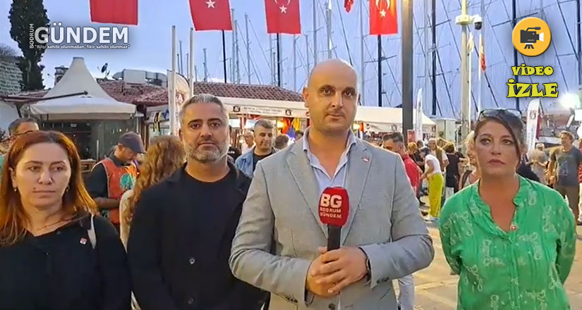 CHP Bodrum İlçe Başkanı Tuna Işın’dan pankart açıklaması