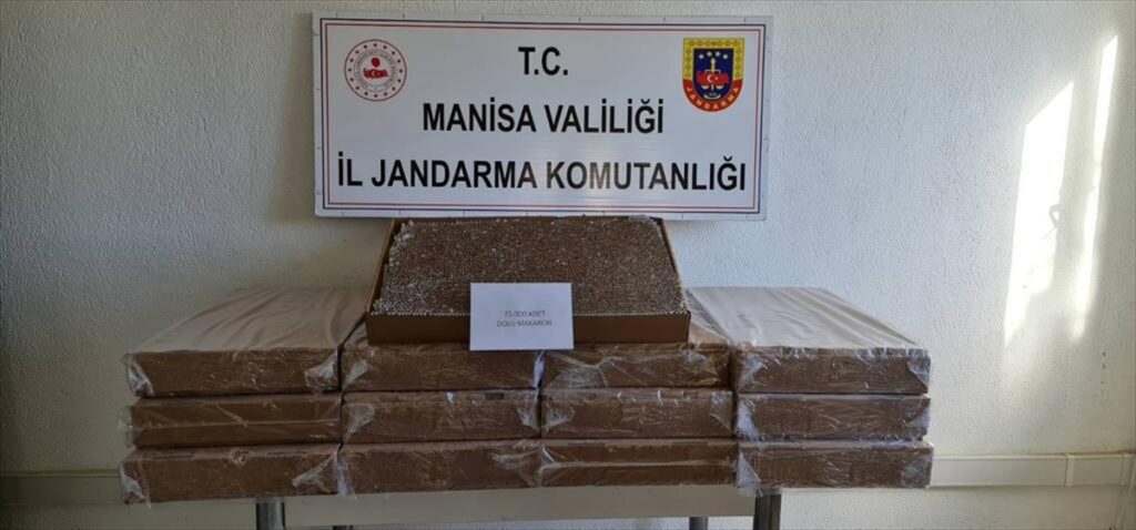 Kula'da yaklaşık 75 bin adet kaçak sigara yakalandı