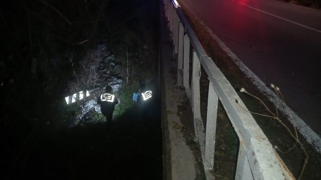 Kütahya'da dereye düşen motosikletin sürücüsü öldü