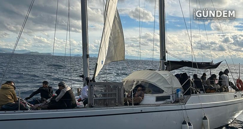 Bodrum açıklarında 136 düzensiz göçmen kurtarıldı