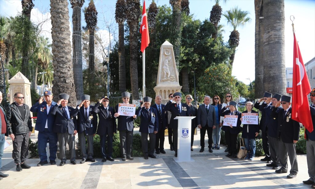 Bodrum’da gazi ve emekli astsubay derneklerinden terör saldırılarına tepki