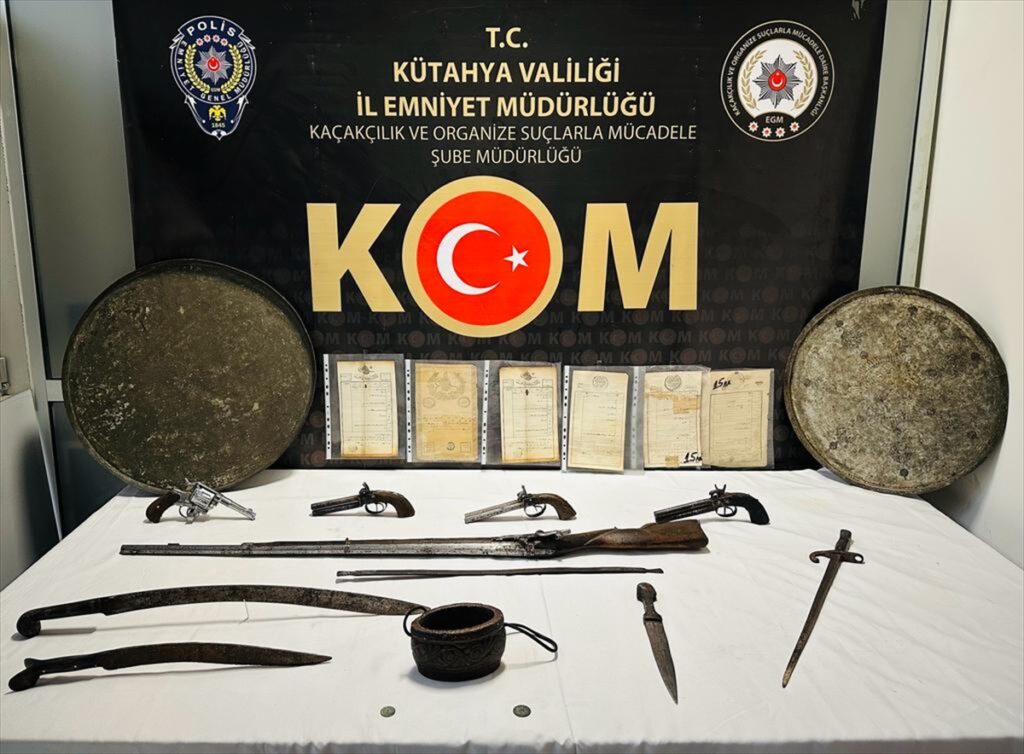 Kütahya'da tarihi eser operasyonunda bir şüpheli yakalandı