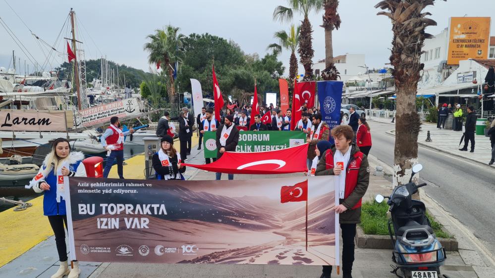 Bodrum’da Sarıkamış şehitleri için yürüdüler