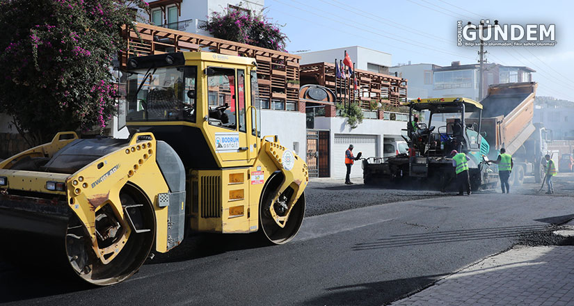 Bodrum’da 18 Bin Metre Sıcak Asfalt yapıldı