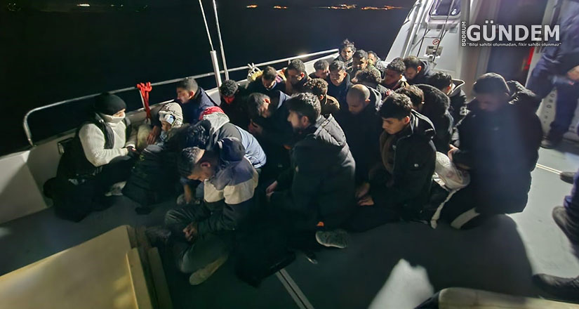 Bodrum’da 27 düzensiz göçmen kurtarıldı  
