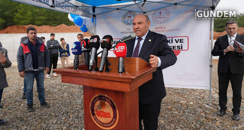 Seydikemer 16 Derslikli Mesleki ve Teknik Anadolu Lisesi’nin temeli atıldı