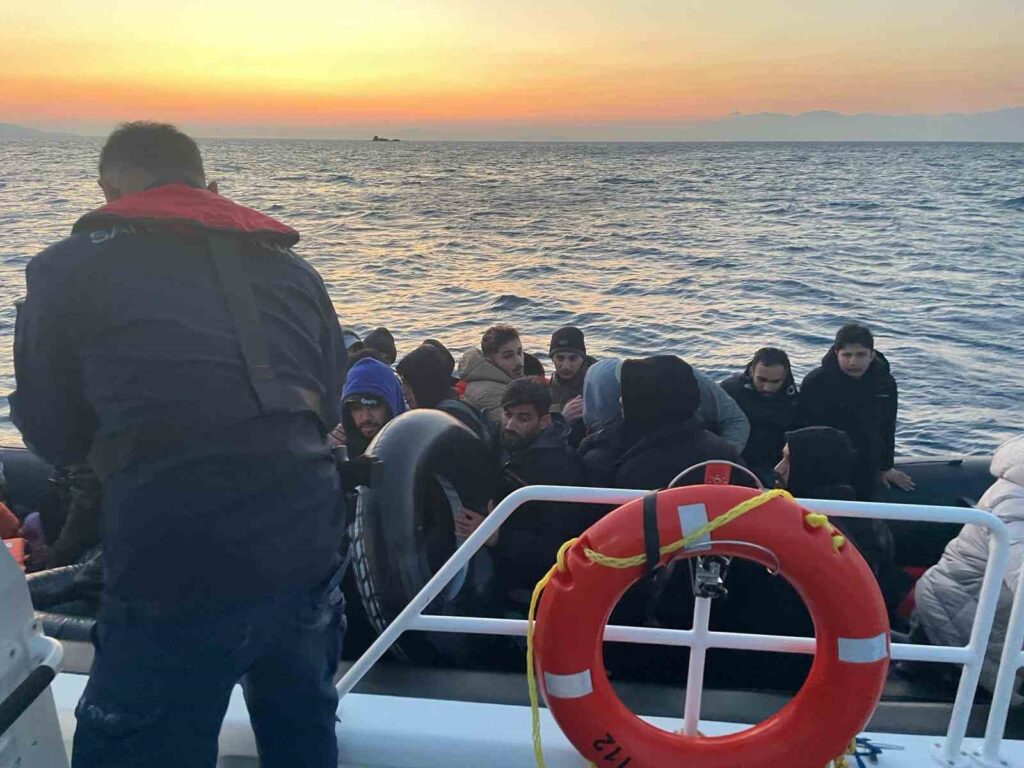 Bodrum’da 5’i çocuk 35 düzensiz göçmen yakalandı