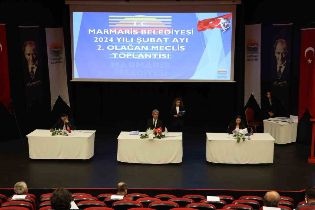 Marmaris’te son belediye meclis toplantısı yapıldı