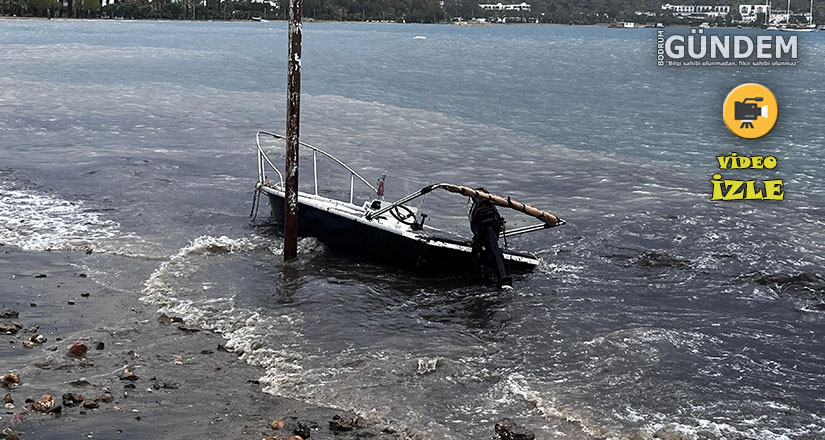 Bodrum’da fırtına ve sağanak etkili oldu