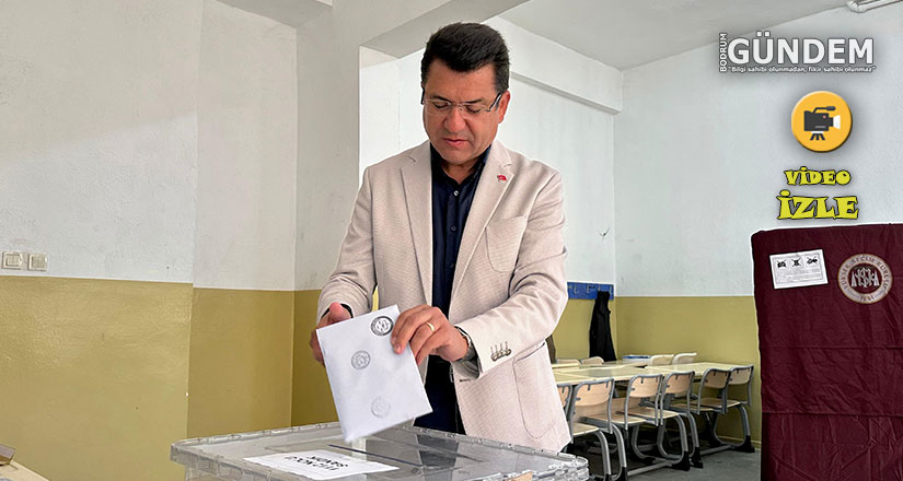 Cumhur İttifakı Bodrum Belediye Başkan Adayı Mehmet Tosun sandık başında