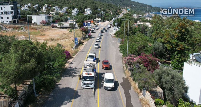 Büyükşehir Bodrum’un Yollarını Güvenli Hale Getiriyor