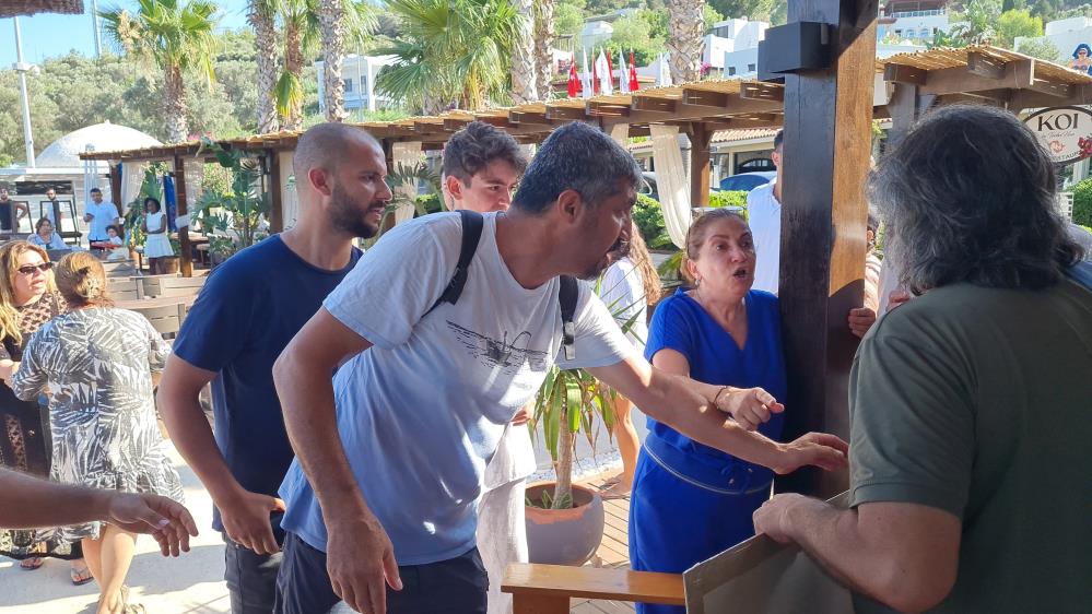 Bodrum’da kıyı eyleminde ortalık karıştı