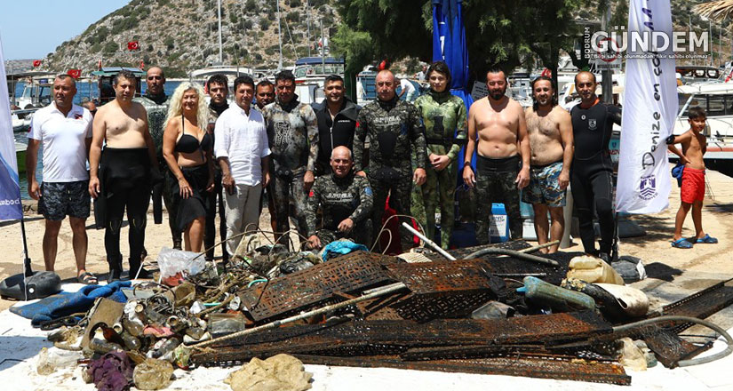 Gümüşlük’te Deniz Dibi Temizliği