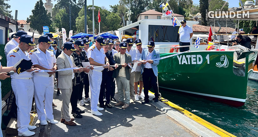 ‘YATED-1’ sıvı atık toplama teknesi suya indi