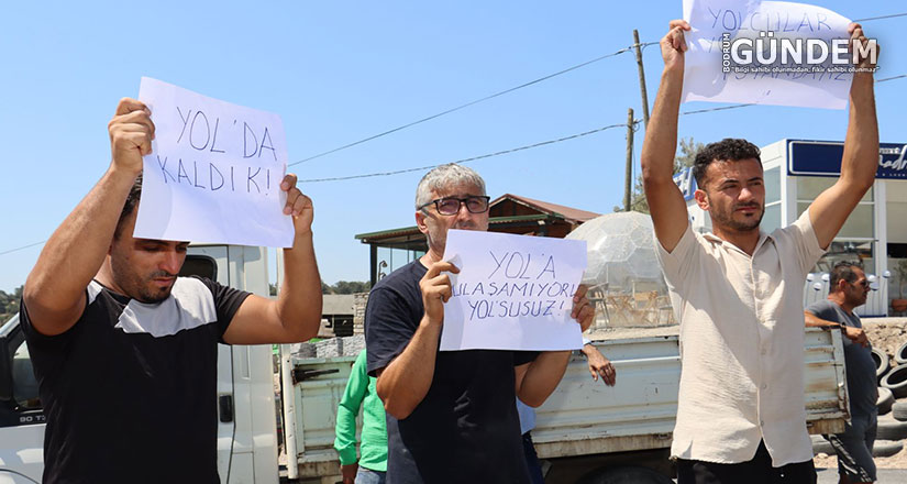 Bitmeyen Yalıkavak Yolunda Esnaf “Mağduruz” diye Haykırdı