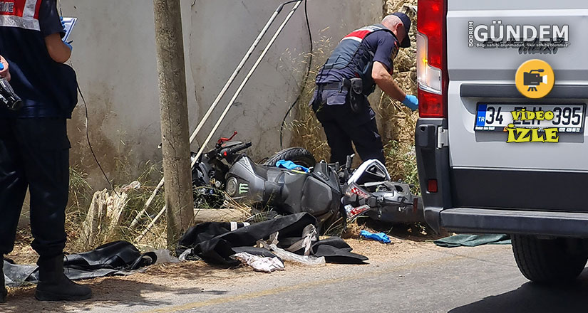 Bodrum’da araca çarpan motosikletteki 2 genç hayatını kaybetti