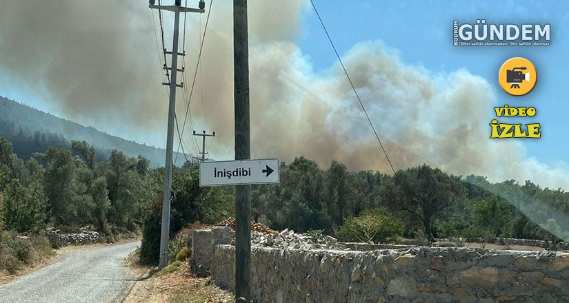 Bodrum’daki orman yangınına havadan ve karadan müdahale devam ediyor