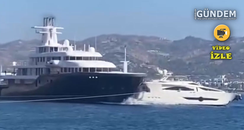 Milyon dolarlık mega yat, motoryatı ezip geçti