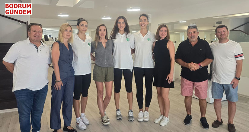 Bodrumspor Kadın Voleybol takımı Health Solutions spor salonunu ziyaret etti