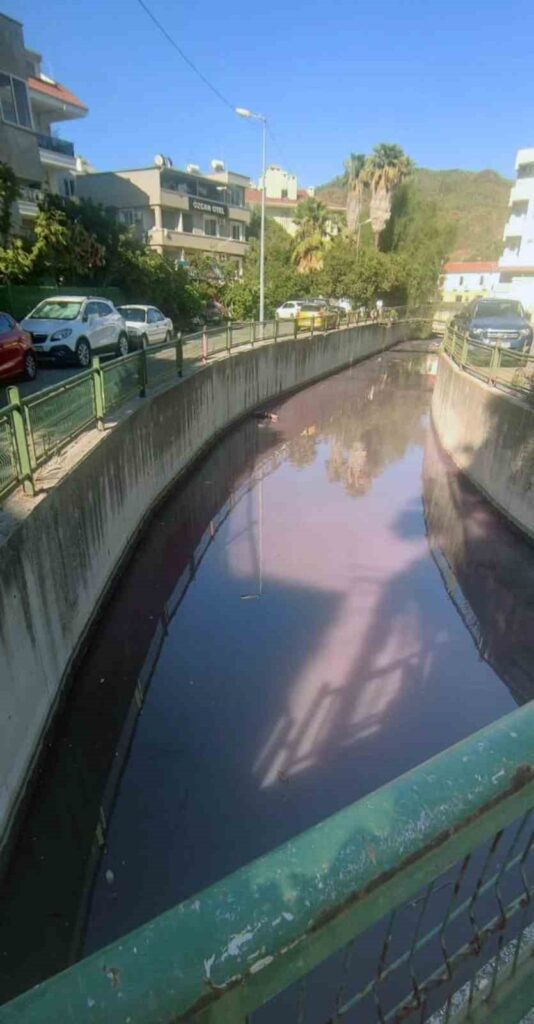 Dere mor renge dönüştü, MUSKİ uyardı