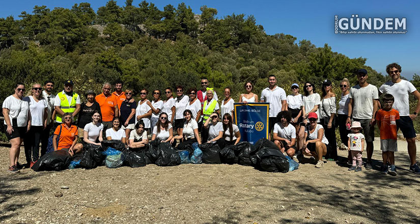 Bodrum Rotary Kulübü’nden Pedesa Antik Kenti’nde Çevre Temizlik Günü