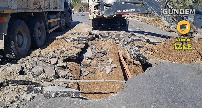 Bodrum’da ana isale hattı patladı
