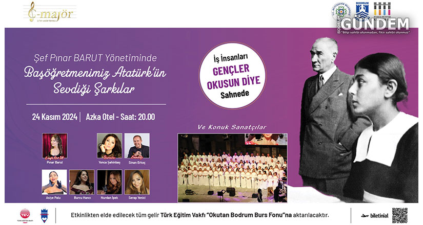 Başöğretmen Atatürk’ün Sevdiği Şarkılar Seslendiriliyor