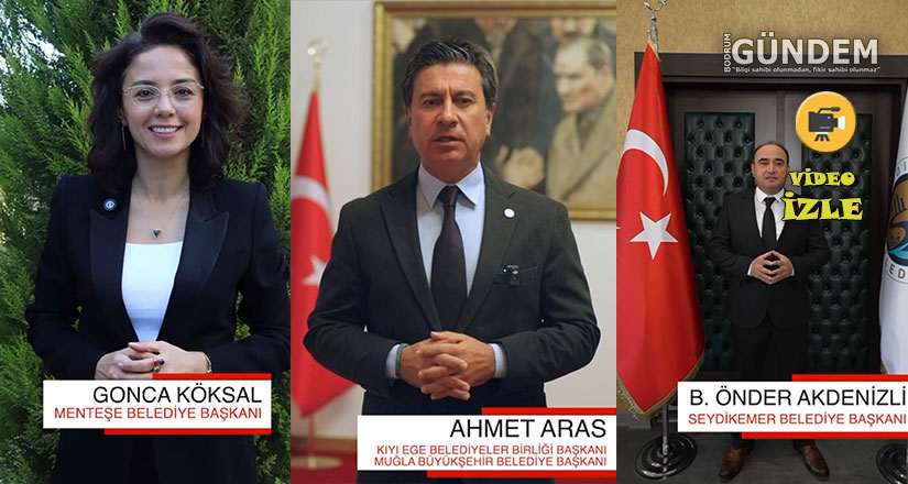 Muğla’nın Belediye Başkanlarından Atatürk’e Ortak Saygı Duruşu