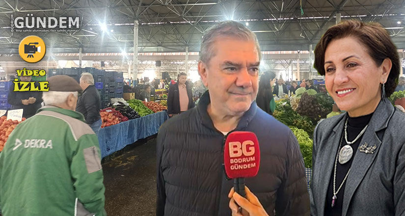 Çiçek YAMAN Bozoğlu ve Yılmaz Özdil Bodrum Cuma Pazarında Bir Araya Geldi