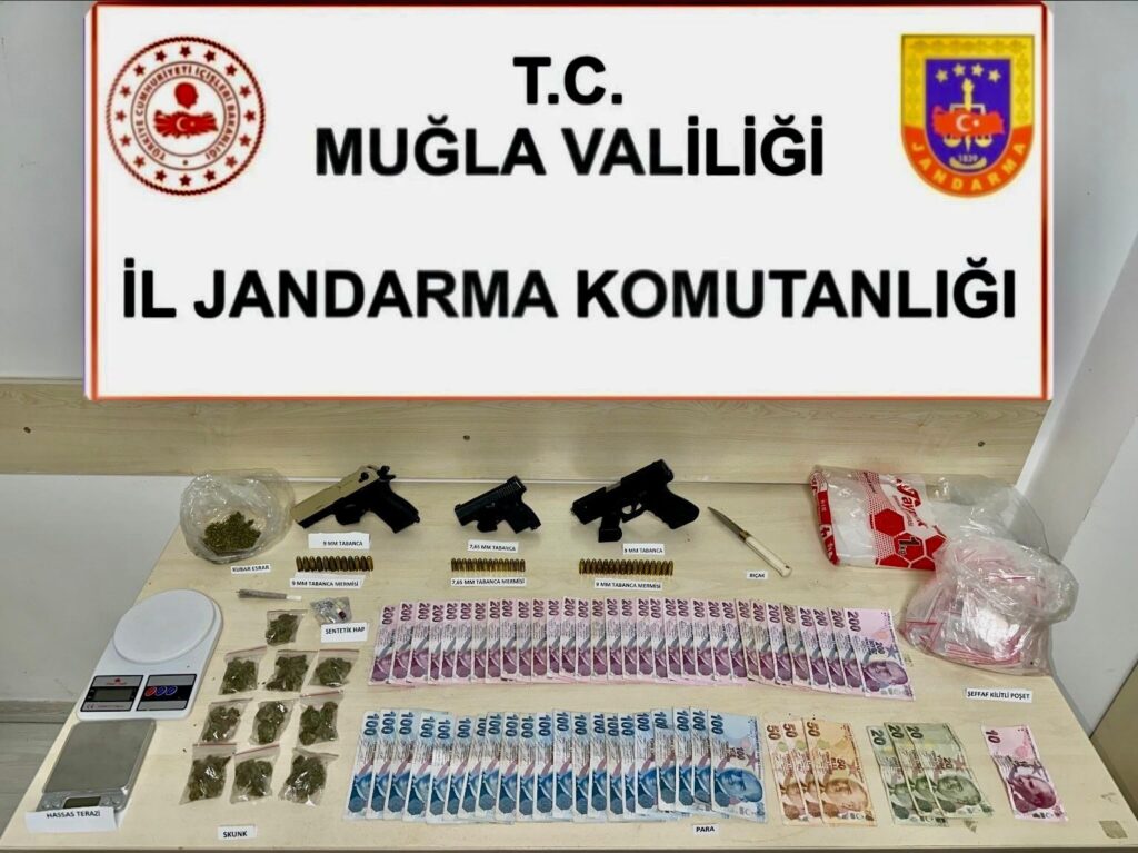 Kiralık villada uyuşturucu baskınında 6 gözaltı