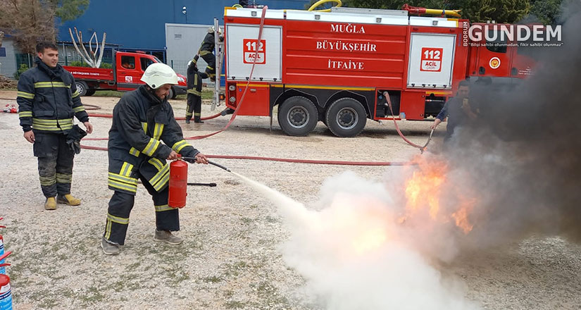 Gönüllü İtfaiyeci Eğitimleri Bodrum’da Devam Etti