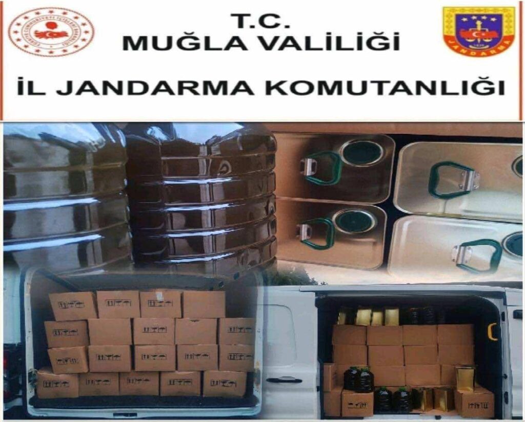 1520 litre sahte zeytinyağı ele geçirildi