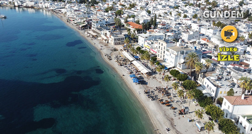Bodrum’da yeni yılın ilk günü deniz keyfi