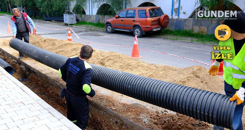 Yağmur Suyu Hattı Çalışmaları Devam Ediyor