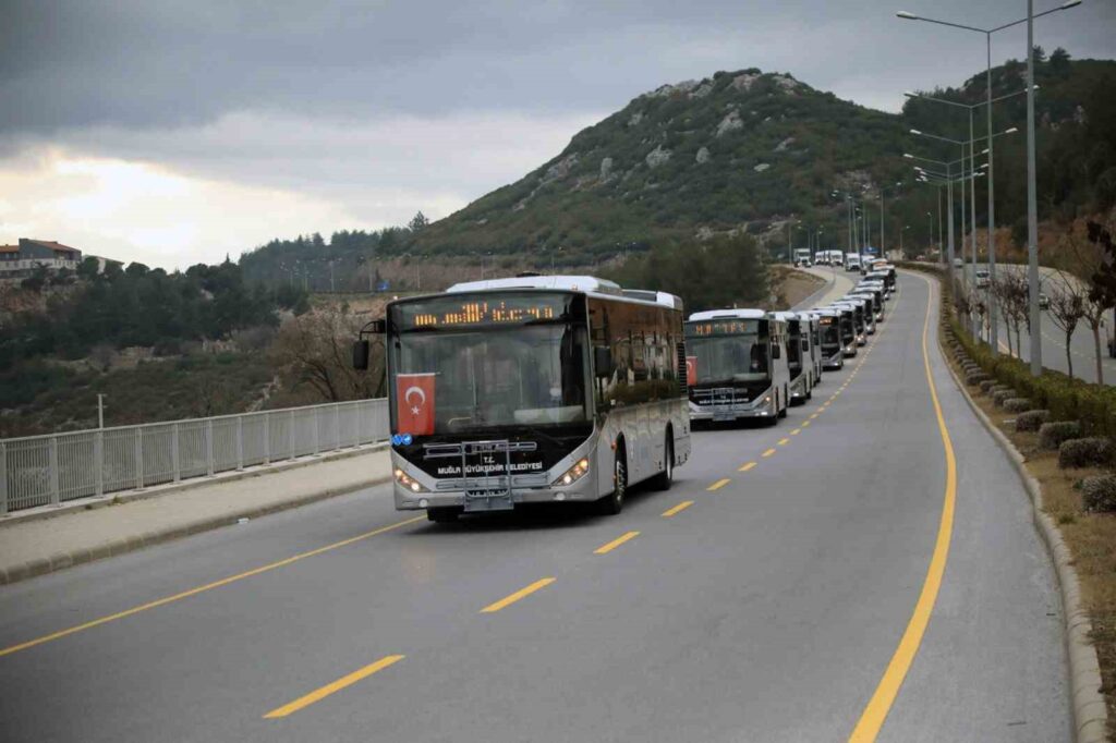 Muğla araç filosuna 35 yeni otobüs dahil etti