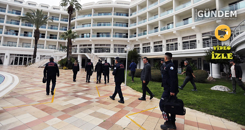 12 Bi̇n 738 Turi̇sti̇k Otelde Yangın Önlemleri̇ Deneti̇mi̇ Yapıldı