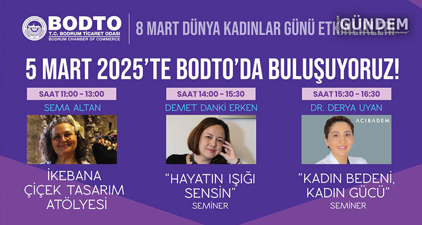 BODTO’dan 8 Mart Kadınlar Günü Etkinlikleri