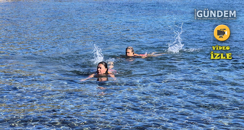 Bodrum’da Kış Ortasında Deni̇z Keyfi̇
