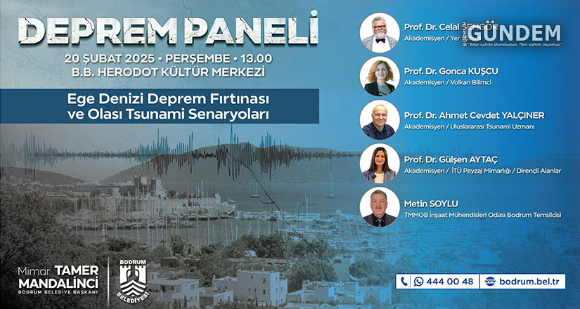 “Deprem Fırtınası ve Olası Tsunami Senaryoları” Konuşulacak