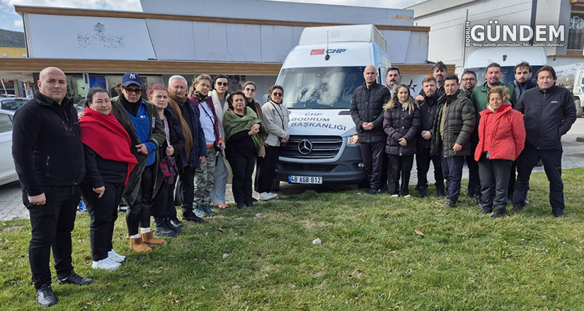 Depremin 2.Yıldönümünde CHP Bodrum Örgütü, Deprem Bölgesinde