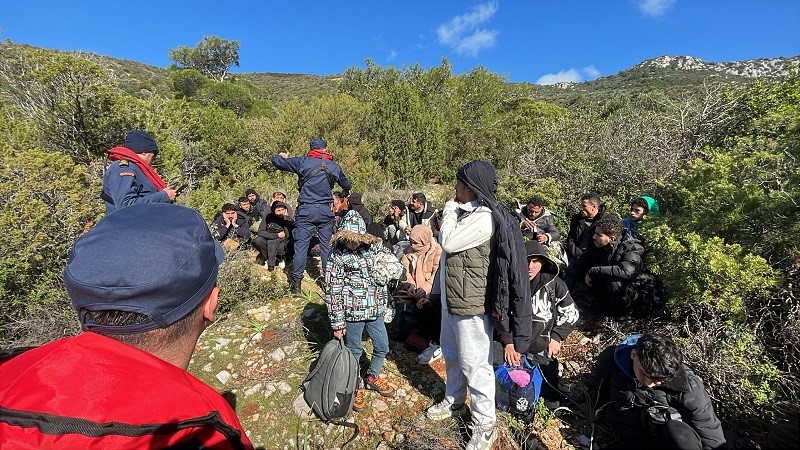 Bodrum’da 45 Düzensi̇z Göçmen Yakalandı